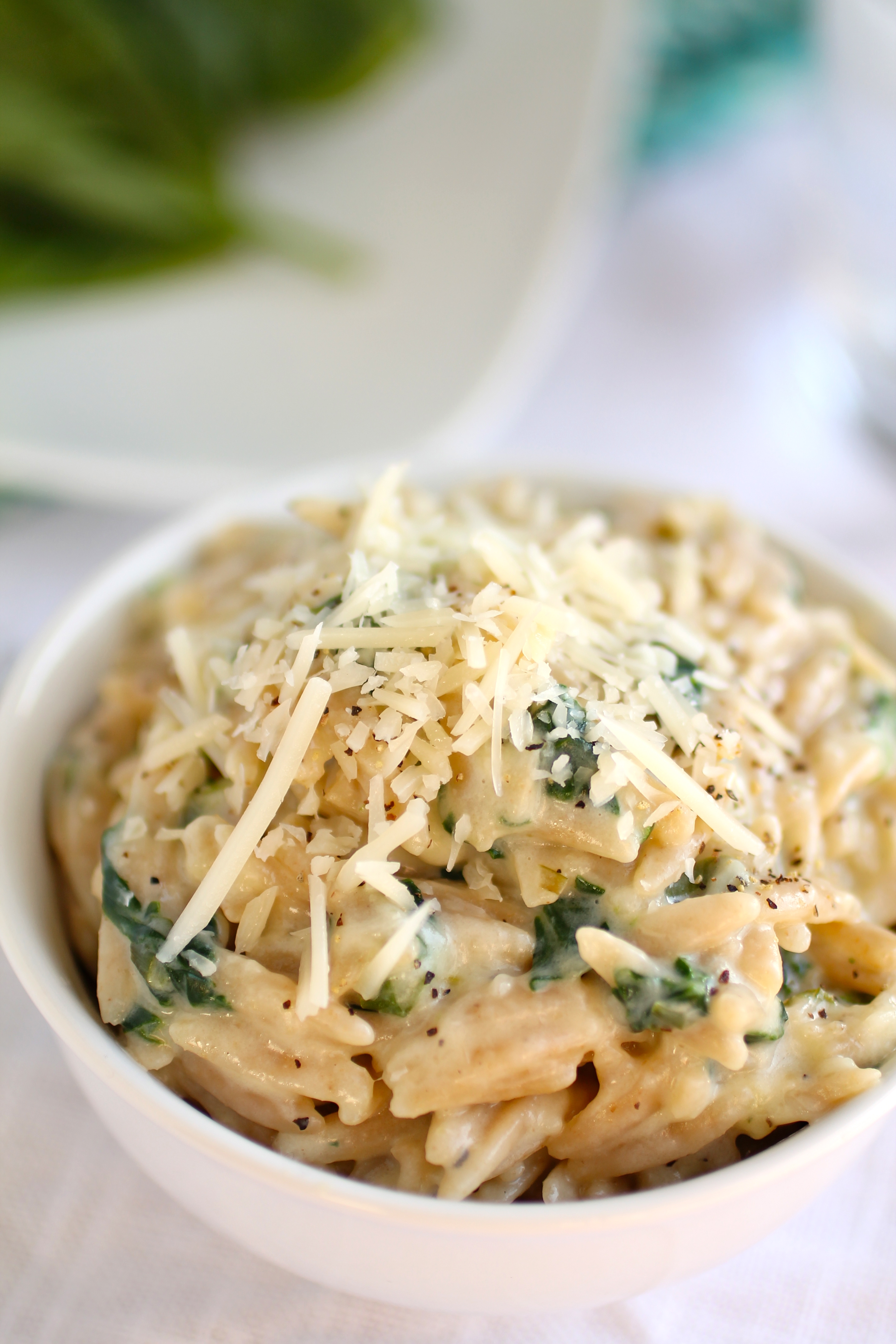 Parmesan Spinach Orzo