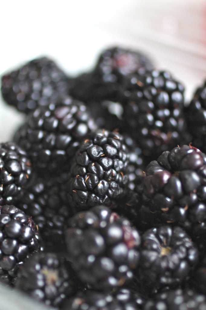 Fresh blackberries.