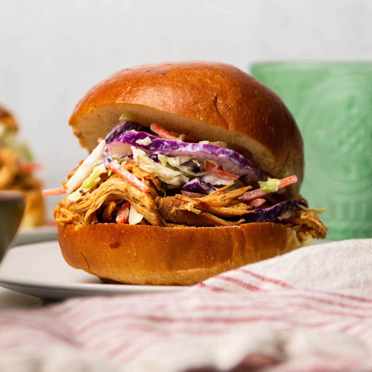 Slow Cooker BBQ Chicken Sandwiches - Life As A Strawberry