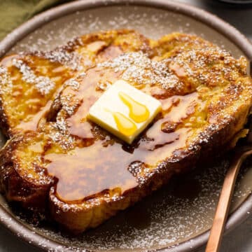 Apple butter french toast breakfast