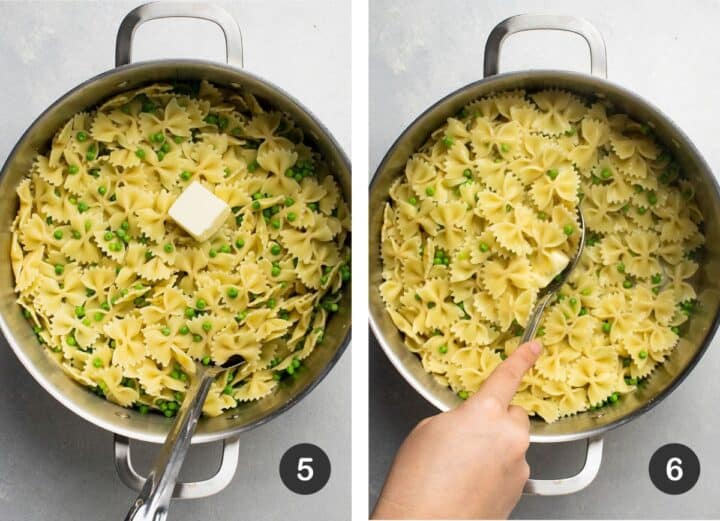 Creamy Lemon Pasta with Peas and Bacon - Life As A Strawberry