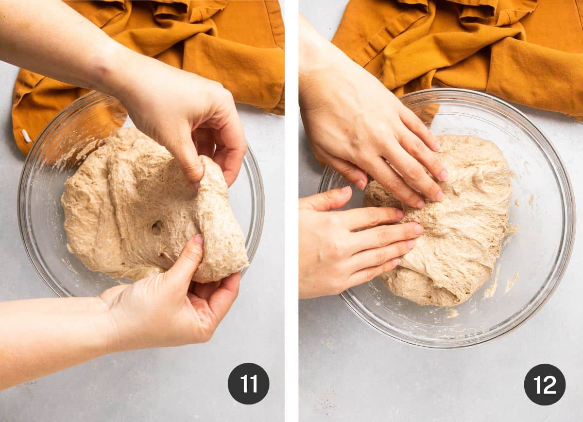 Second set of folds.