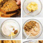 Whole wheat banana bread.
