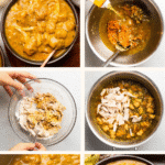 Pumpkin chicken and dumplings soup.
