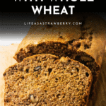 Banana nut bread with whole wheat.