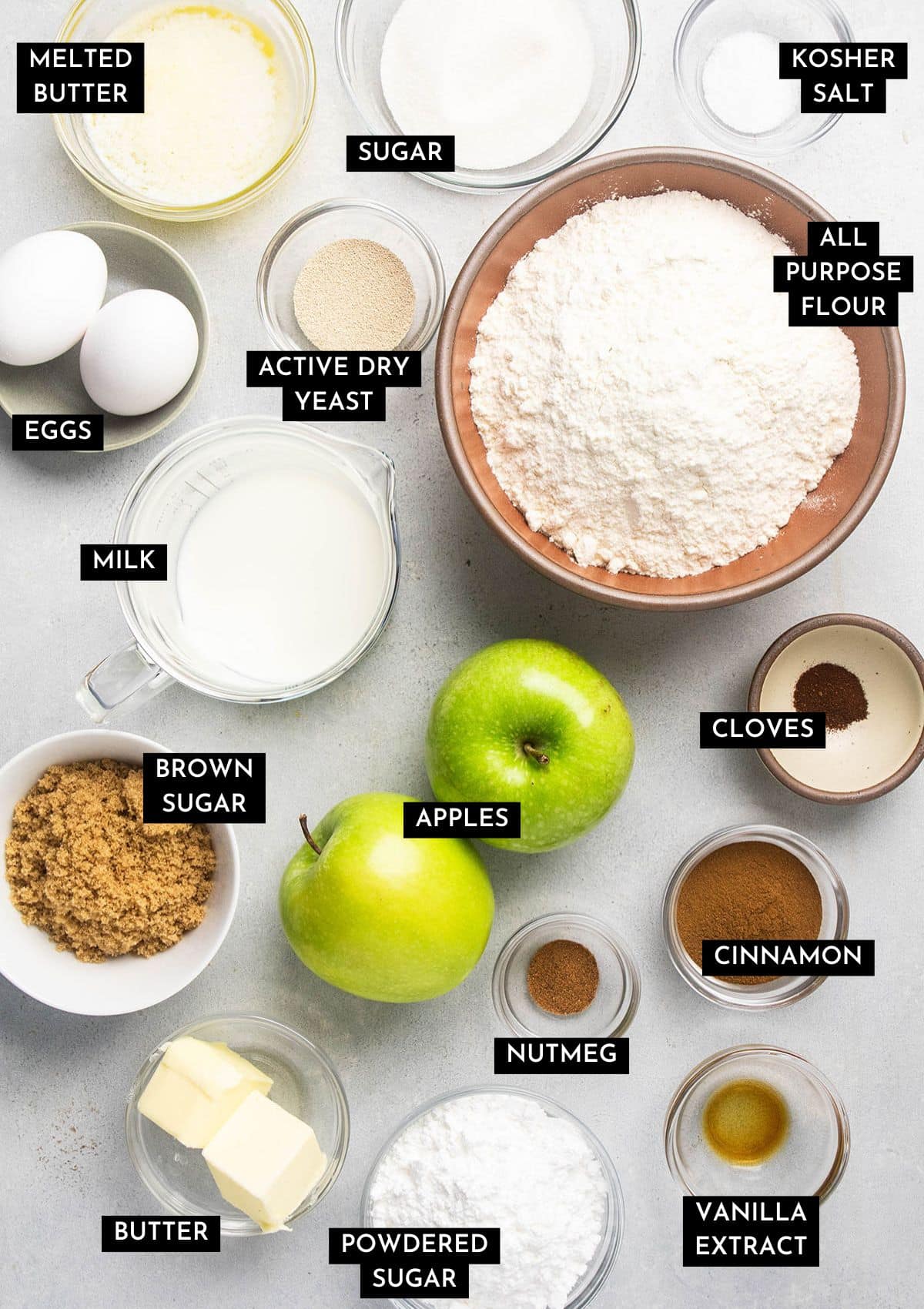 Recipe ingredients.