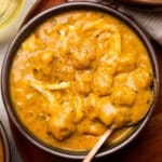 Pumpkin chicken and dumplings soup.