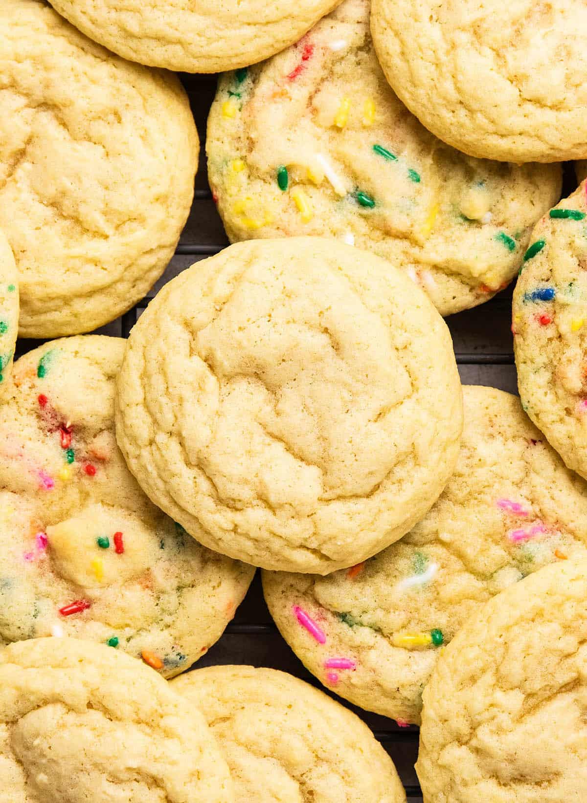 Chewy sugar cookies.
