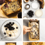 Blackberry banana quick bread.