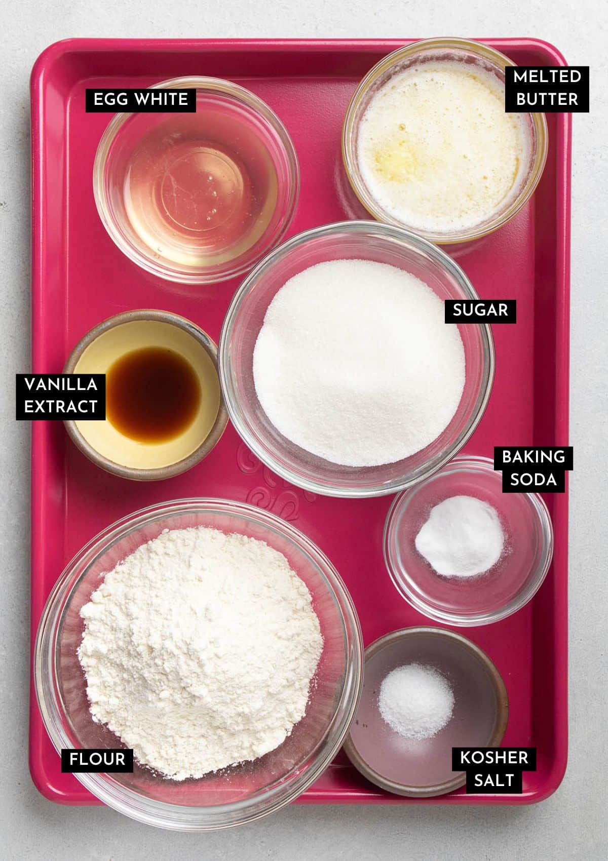 Cookie ingredients.