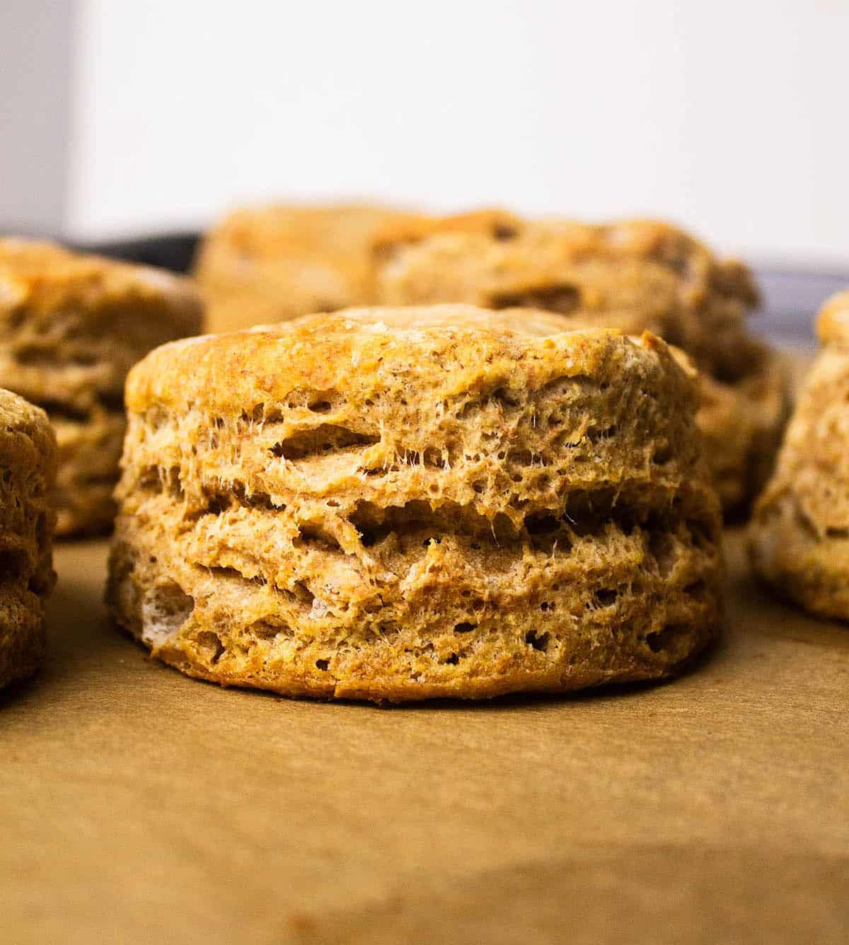 Whole wheat biscuits.