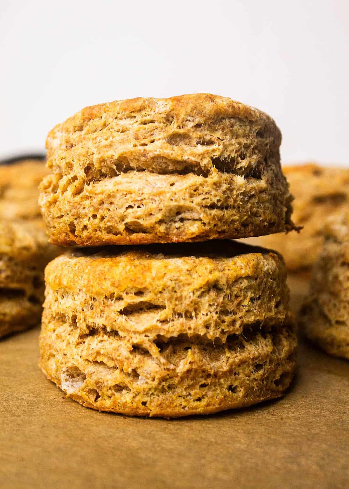 Two whole wheat biscuits.