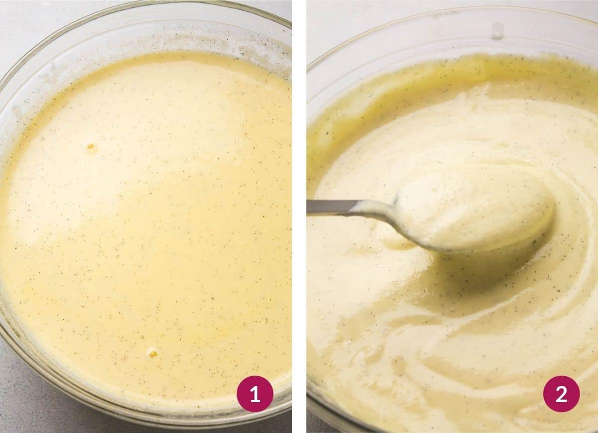 Chilled custard.