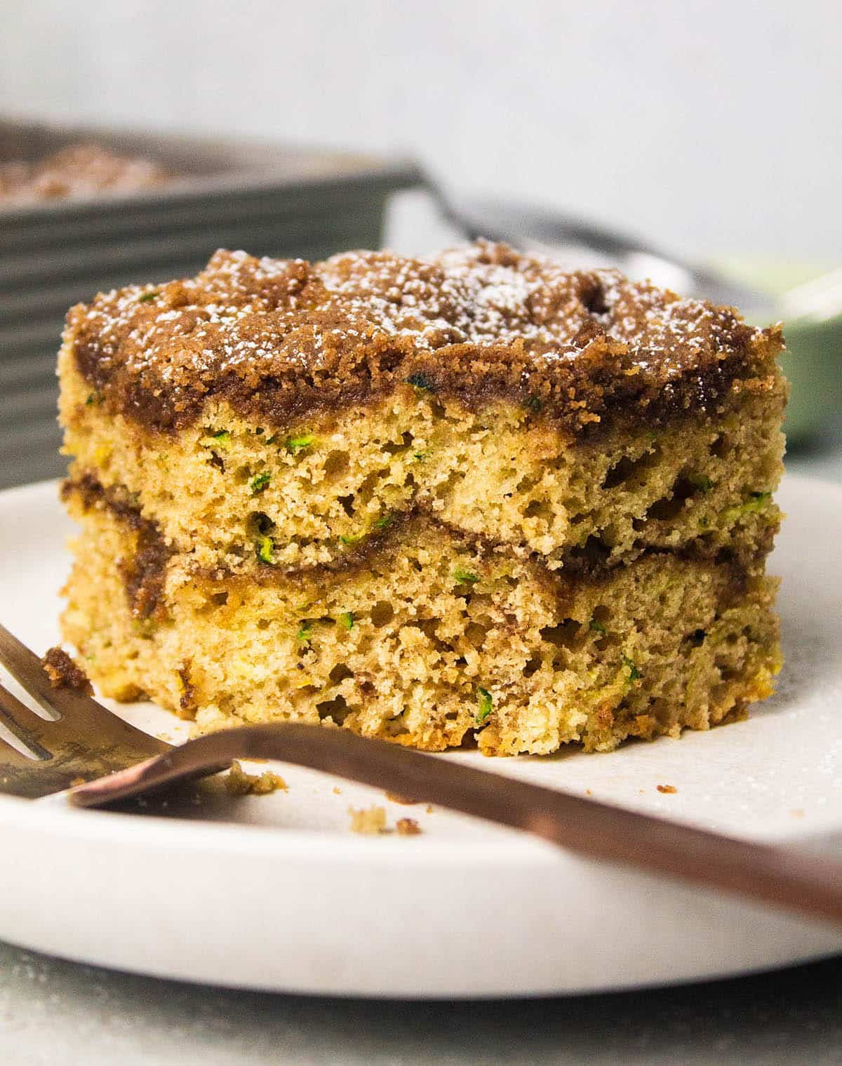 Zucchini bread coffee cake.